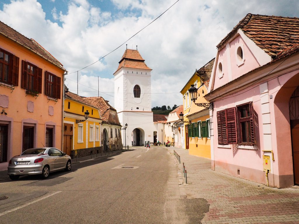 Transsylvanië, Roemenië, Mediaș, kleurrijk, treinrit