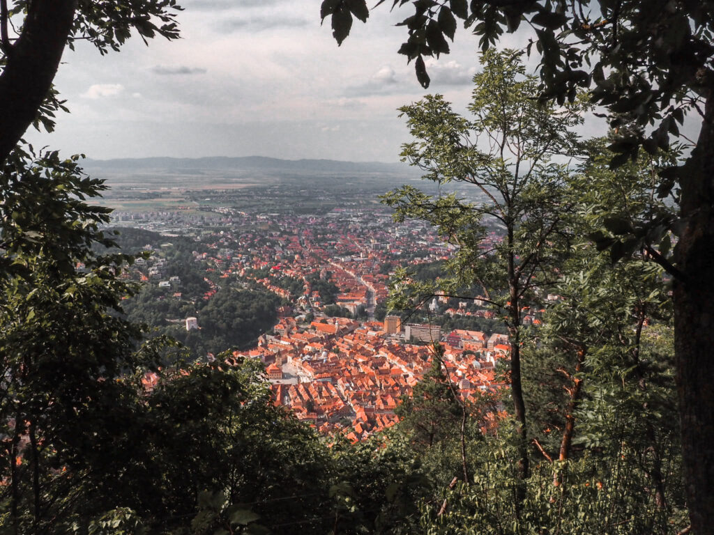 Tâmpa, berg, uitzicht, Brașov, Roemenië, stad